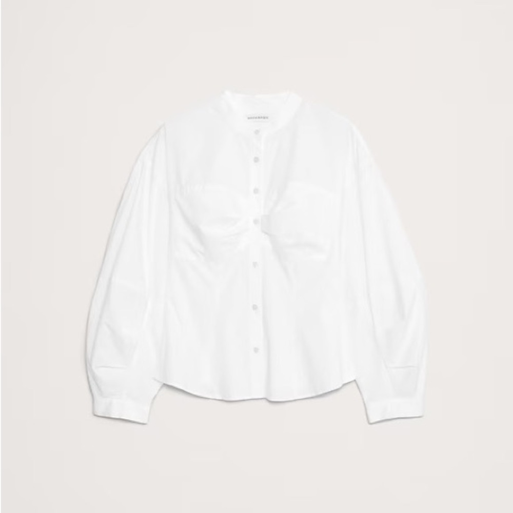 Banana Republic Balloon Sleeve Poplin Shirt